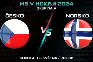 Česko - Norsko MS v hokeji 2024