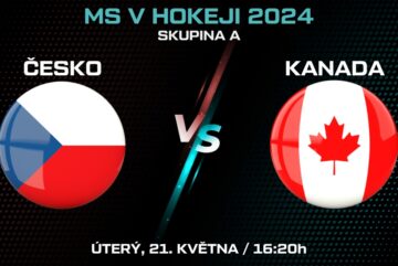 Česko - Kanada MS v hokeji 2024