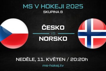 Česko - Norsko MS v hokeji 2025 live