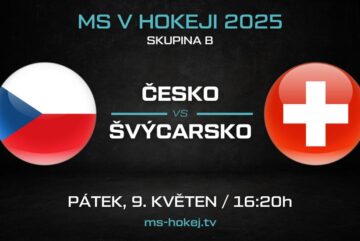 Česko - Švýcarsko MS v hokeji 2025 live