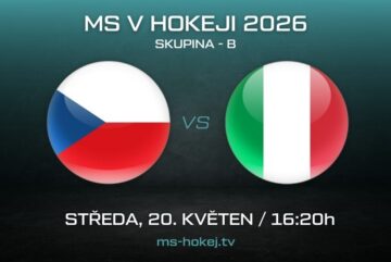 Zápas Česko - Itálie MS v hokeji 2026