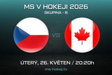Česko - Kanada MS v hokeji 2026