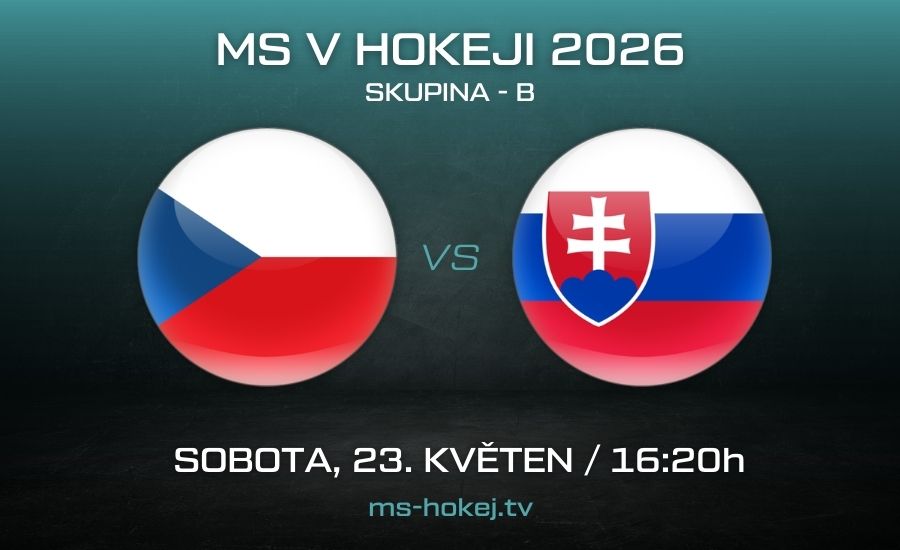 Česko - Slovensko MS v hokeji 2026