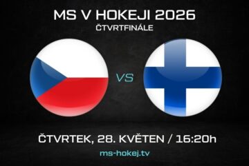 Česko - Finsko čtvrtfinále MS v hokeji 2026